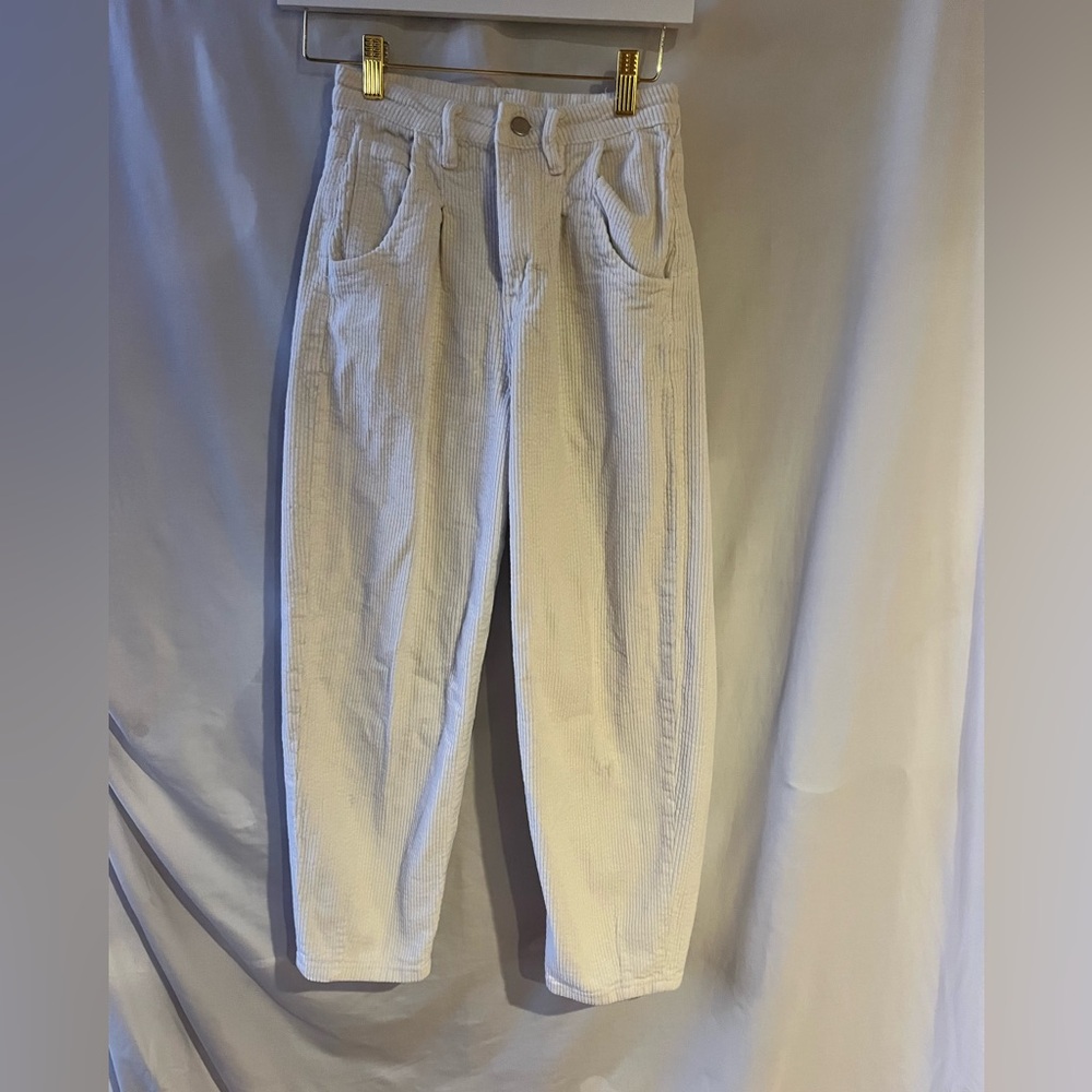 SHEIN white corduroy kids jeans